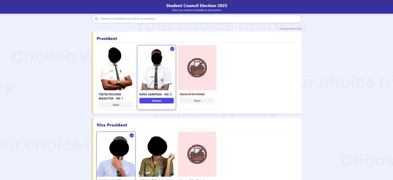 E-Voting Platform screenshot 2