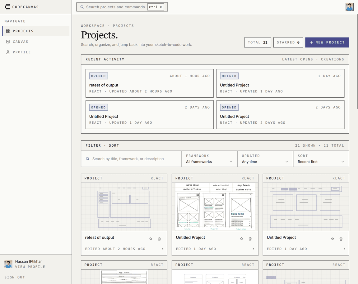 CodeCanvas screenshot 2